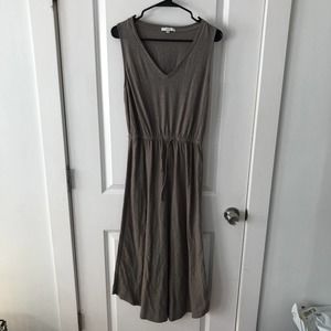 Z Supply Lovewell Slub Maxi Dress size XS Moss Gray $98